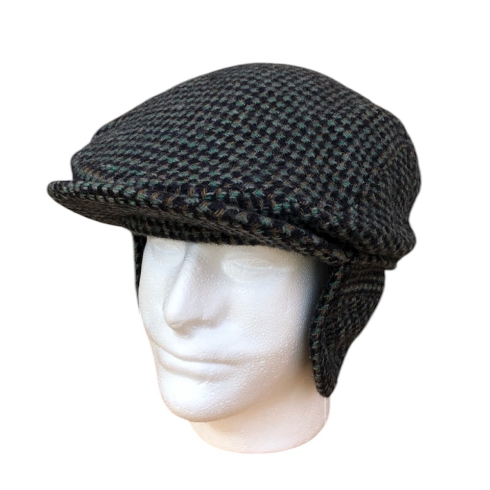 Minnesota Hats Usa Made Wool Tweed Thermal Insulation Ear flaps Hat VTG Large